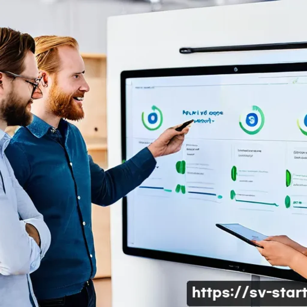 스타트업 가치 평가 모델 분석 - **Prompt:** A diverse team of four startup co-founders (two male, two female, all professionally dre...