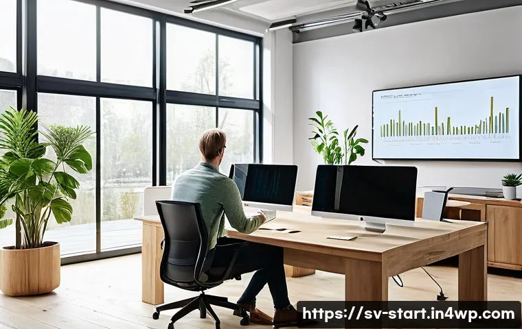 스타트업 가치 평가와 시장 동향 - A modern Scandinavian startup office environment featuring a diverse team of professionals analyzing...